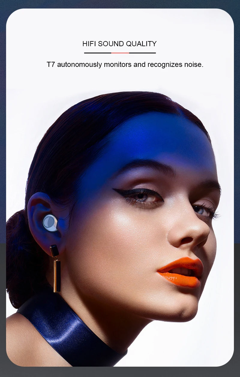 GYKZ Мини Bluetooth 5,0 наушники миниатюрные HIFI беспроводная водонепроницаемая гарнитура высокой емкости Спорт Музыка свет маленький сенсорный наушник