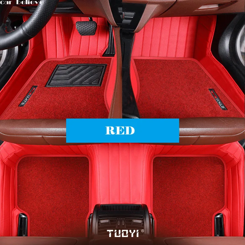 

Car Believe Auto car floor Foot mat For skoda superb 2017 3 kodiaq yeti octavia rs 1 fabia 3 karoq rapid 2017 car accessories