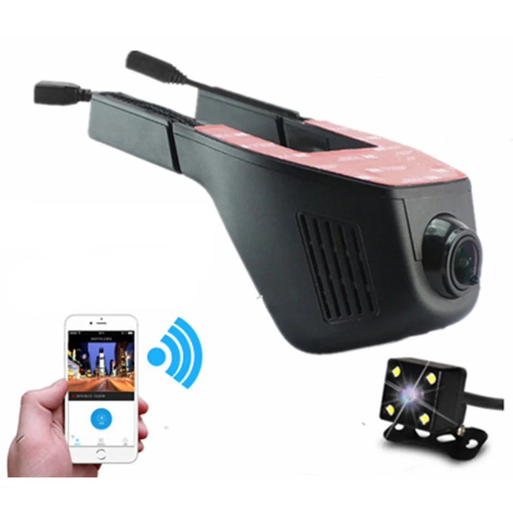 

WIFI Car DVR Dash Camera Hidden Video Recorder with Full HD 1080P 170 Degree Wide Angle