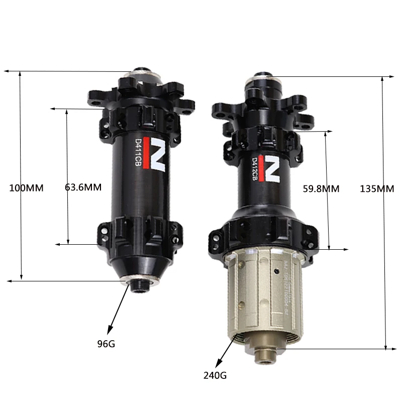 Тайвань Novatec D411CB D412CB дорожный дисковый тормоз 24 Отверстия 11S карбоновая велосипедная ступица супер легкая Ступица с быстрым выпуском 100 мм 142 мм