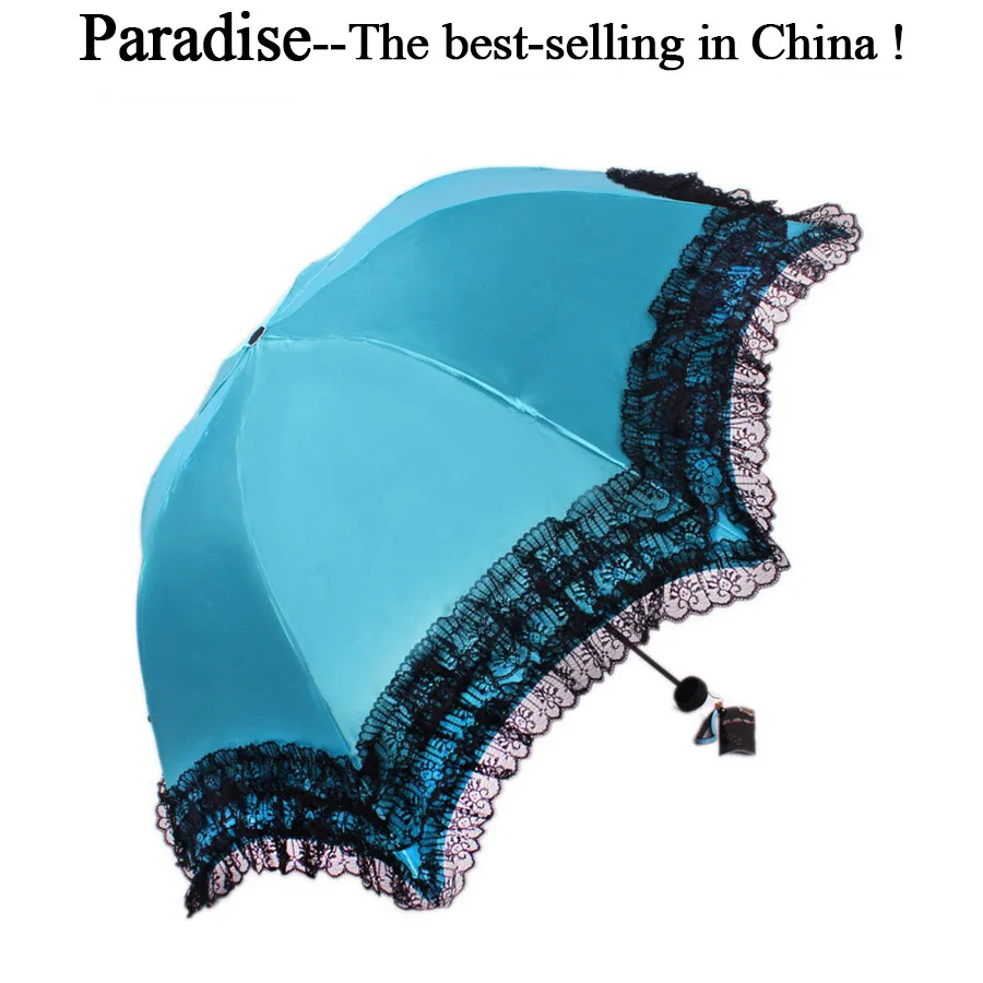 

Lace Umbrella Women Folding Quality Light Portable Parasol Girl Sun Rain Fashion Brand uv Protection Umbrellas