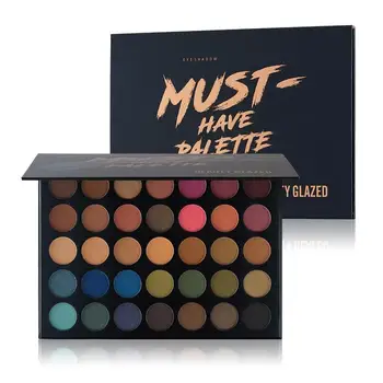 

BEAUTY GLAZED Professional Eye Shadow Palette Matte Shimmer Glitter 35 Color EyeShadow Pallete Easy to Wear Silky Pigments