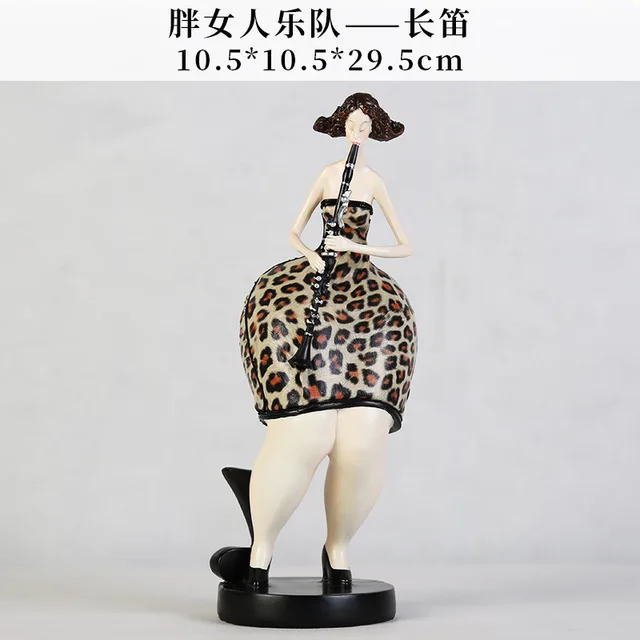 Europe Creative Living room abstract Fat Woman Figurine Obese women