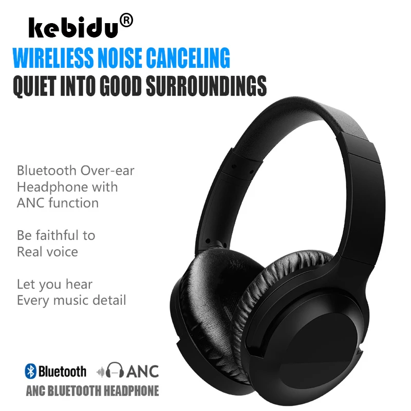 Беспроводные наушники ANC с активным шумоподавлением Bluetooth гарнитура суперзвуком