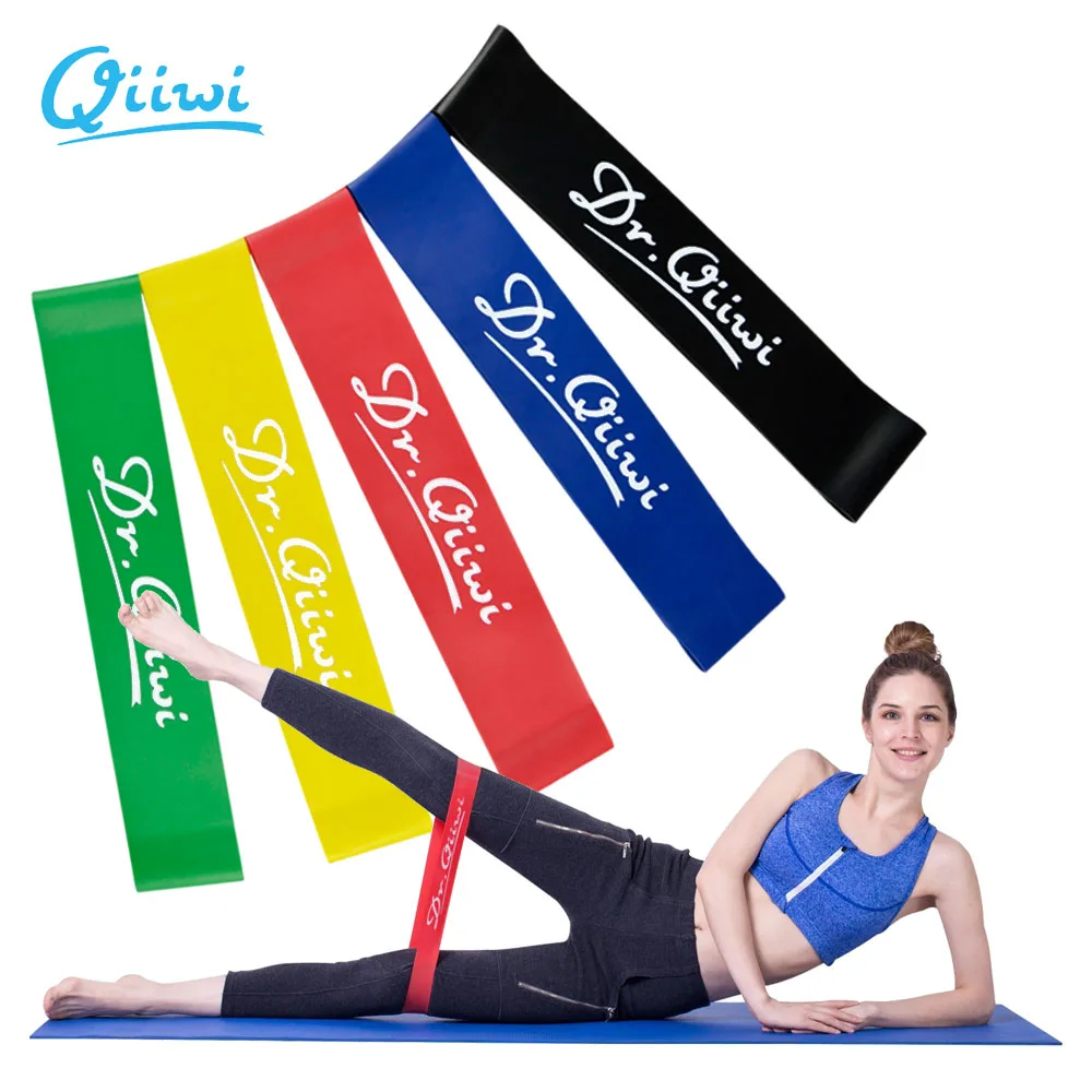 2019 Dr.Qiiwi Resistance Band Set Training Workout Rubber Loop Bands for CrossFit Stretching