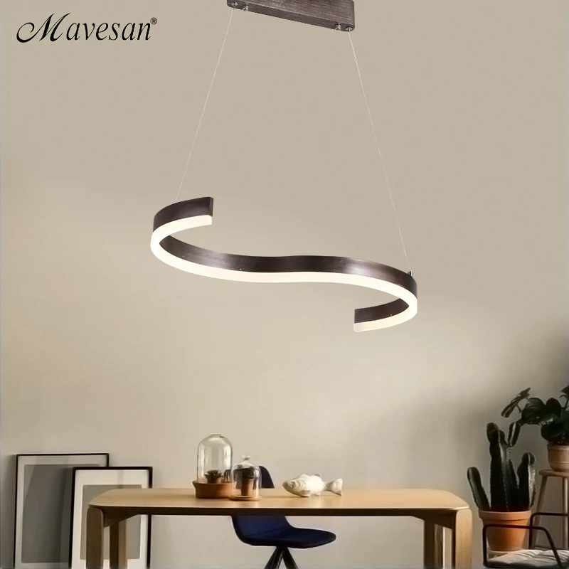 

Modern Led Pendant Lamps for dinning Room Acrylic round circle hanging lamp 85-265V led dining room kitchen pendant light