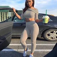 Fashion Women 2 Pieces Set Zipper Cardigan Tops And Trousers Casual Print Female Pants Suit Lady Tracksuits Fitness Sportwear