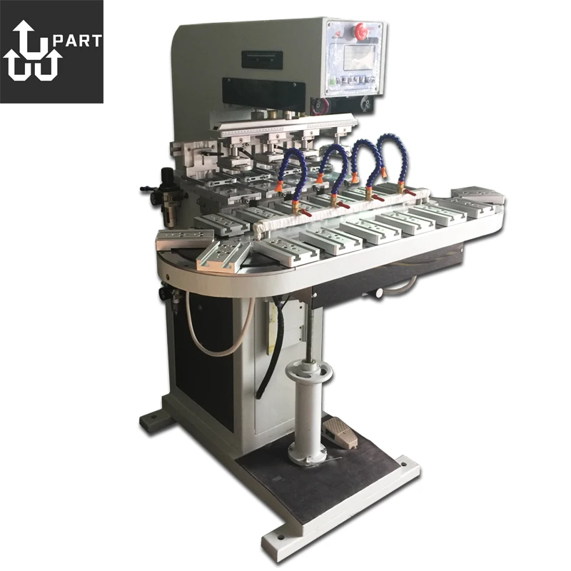 

automatic conveyor pad printing machine 4 colors, 4 colors pad printer with conveyor and ink cup