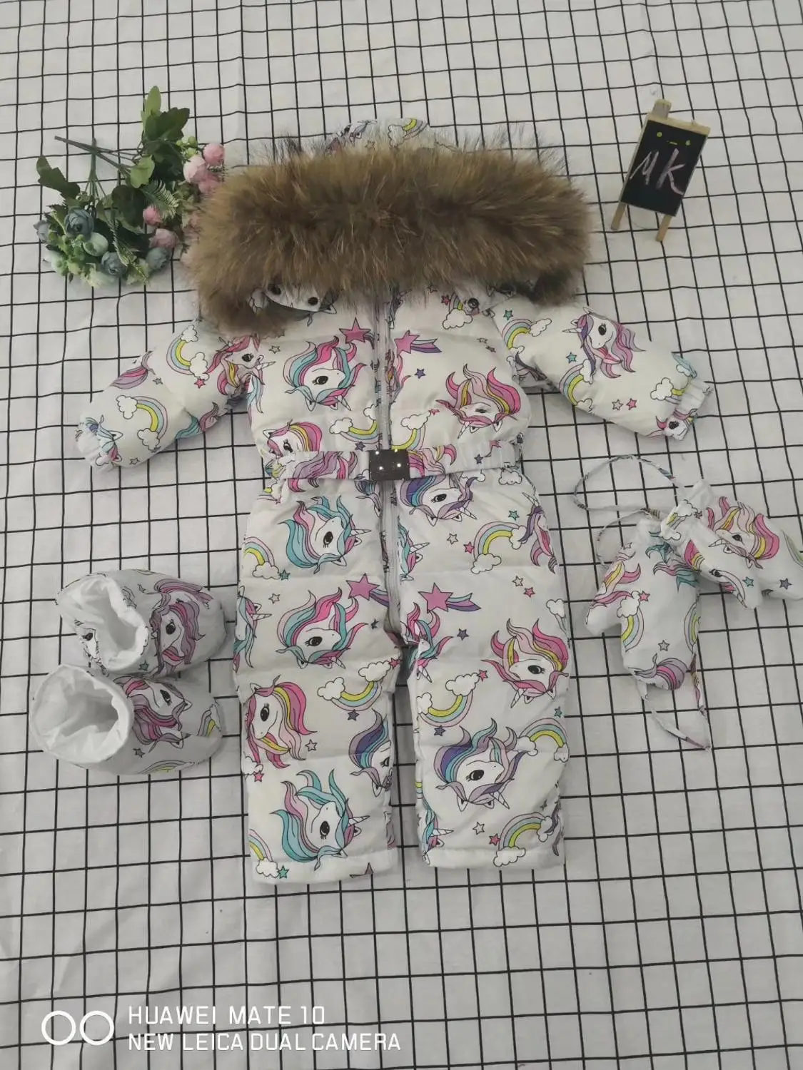 

Girls Down Jackets Winter Children Down Jumpsuits Boys Down Jackets Snow-wear Children Down Jacket Natural Fur Belt Jumpsuit