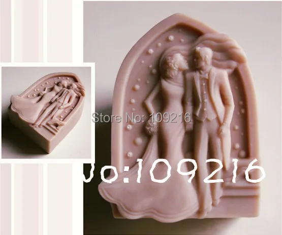 

1pcs Century Wedding (zx550) Silicone Handmade Soap Mold Crafts DIY Mold