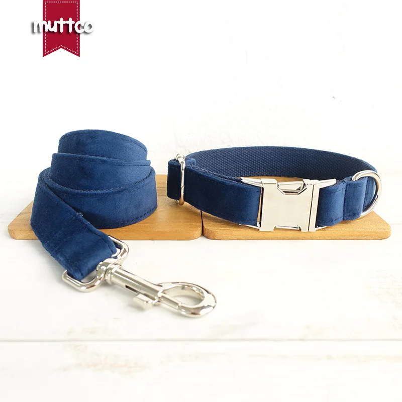 MUTTCO ошейник поводок набор аксессуар для домашних животных Сапфир Регулируемые
