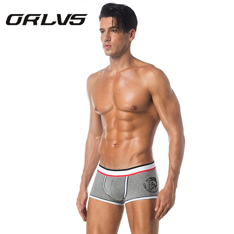 

ORLVS Mens Underwear Cotton Boxer Male Panties Shorts Sexy Underpants Slip Men's Boxer Jockstrap Sleep Brand Men Boxer Shorts