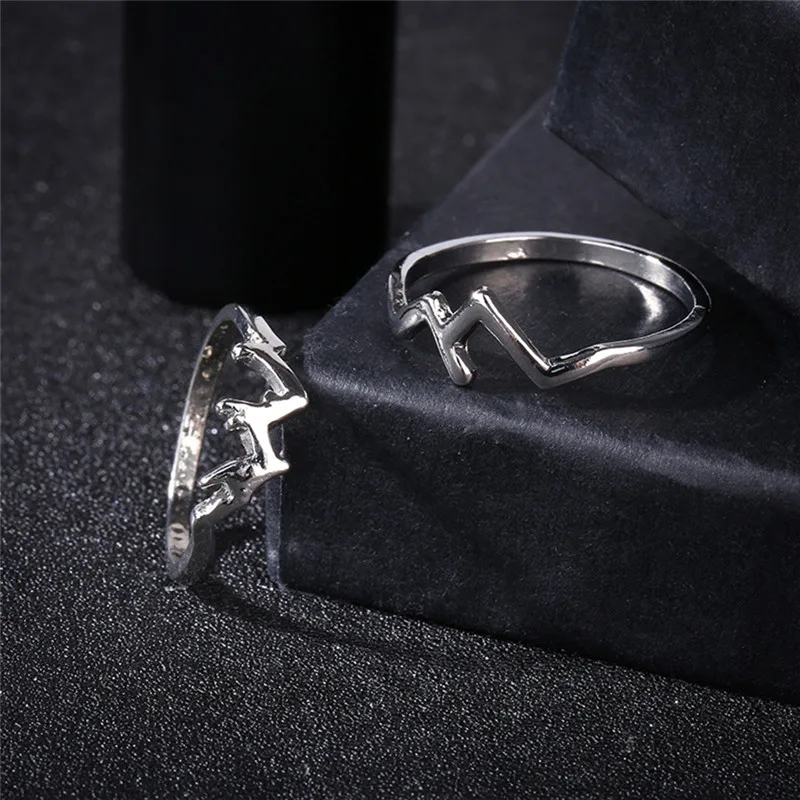 BOAKO, модное креативное кольцо для горного хребта, мотивация природы, ювелирное изделие, для походов, сноуборда, влюбленных, подарок, bijoux femme X7-M2