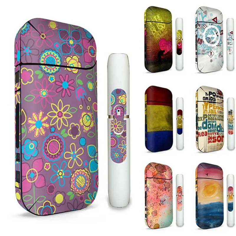 

1Pc 3M Printing PVC Material Skin Sticker Case Sleeve Antidust Decorative Protective Cover Skin Sticker For IQOS 2.4 Plus