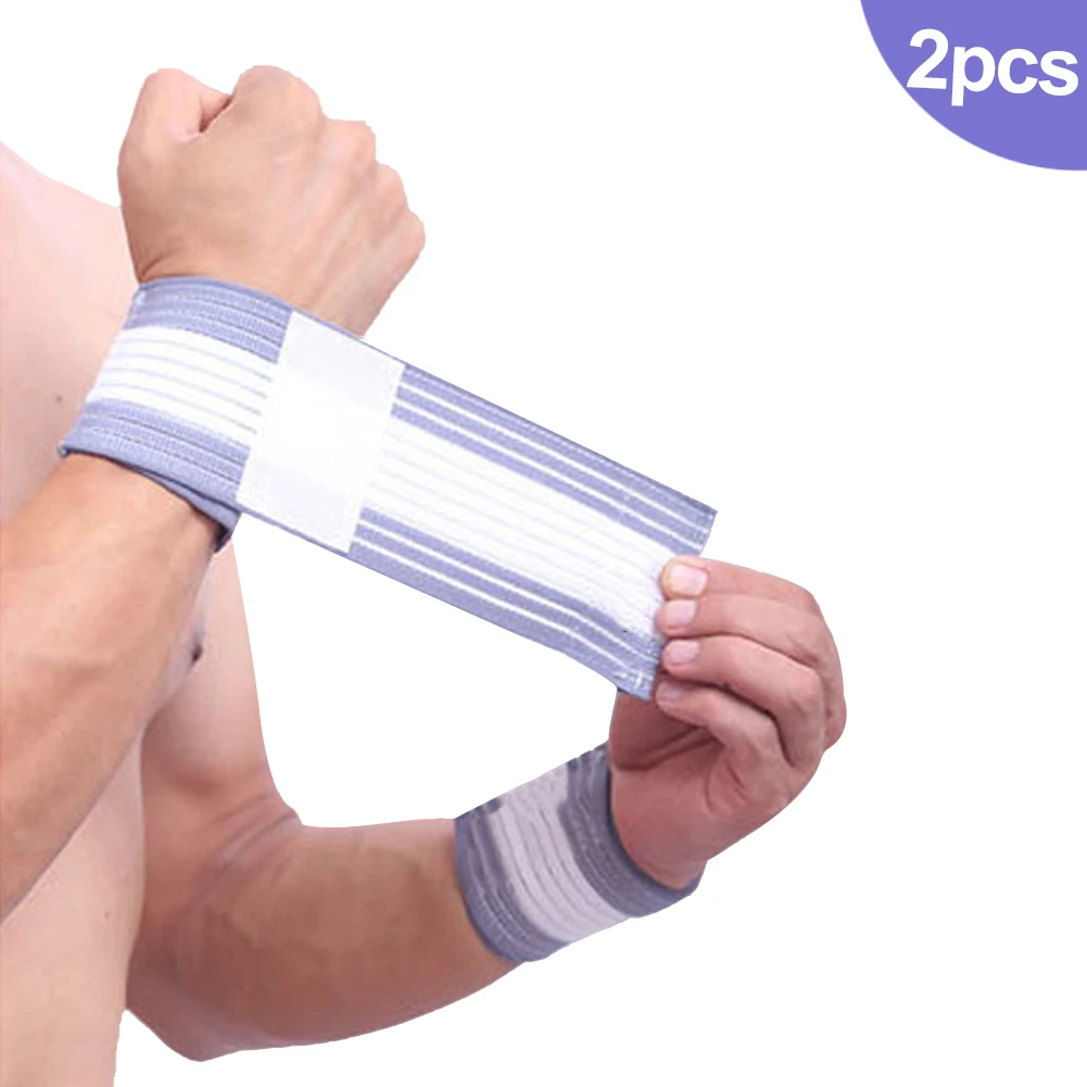 N 2 Pcs Weight Lifting Sports Wristband Gym 1Pair Fitness Wrist Wraps Bandage Training Brace Safety Hands Bands shop-Ho