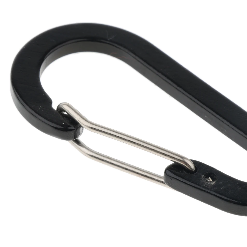 10Pcs Aluminium Carabiners Clip Snap Keychain Clip Spring Key Chain Clip Hook Buckle for Camping Hiking Dog Leash Harness