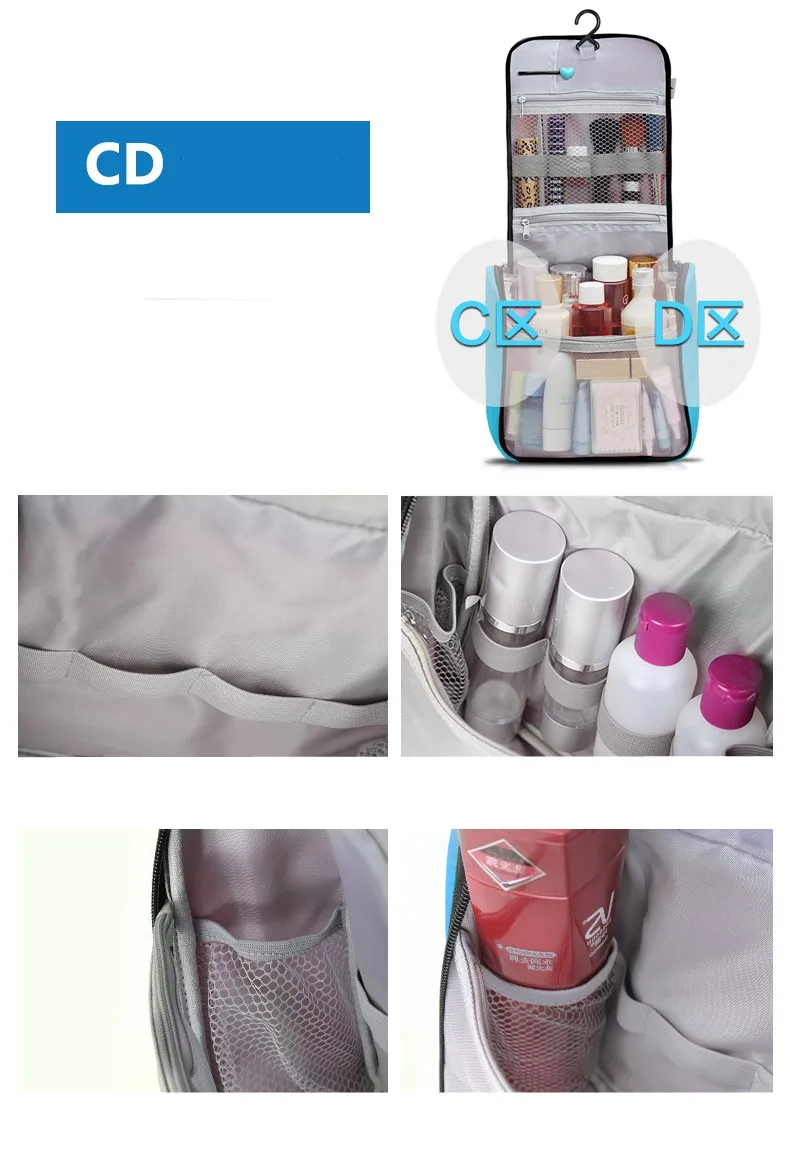 JXSLTC neceser, портативная косметичка, подвесной органайзер, косметичка, женская, для ванной, душа, туалетных принадлежностей, для мытья, дорожный набор для макияжа, сумка