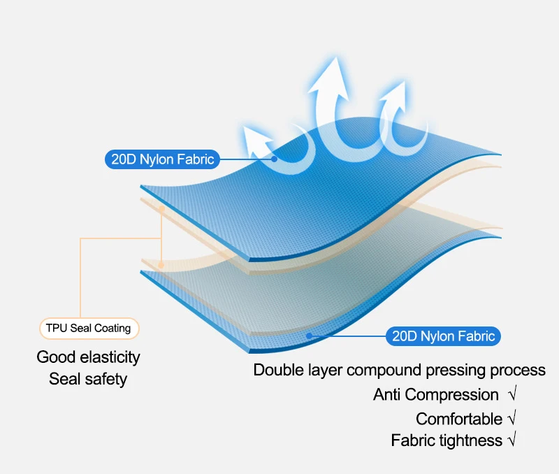 Colchão de ar Inflável para Tenda Almofada de Dormir Almofada de ar à Prova Acampamento ao ar Cama Portátil Ultraleve Dwaterproof Água Livre Mod. 1264092 8 Esporte e Lazer
