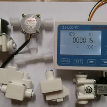 1 комплект RO фильтр для чистой воды контроллер дисплея ZJ-LCD-F7+ Соленоидный клапан+ переключатель+ Датчик потока+ TDS