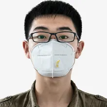 5 шт противопылевые маски Защита лица Предотвращение тумана Pm2.5 маски для рта с клапаном выдоха