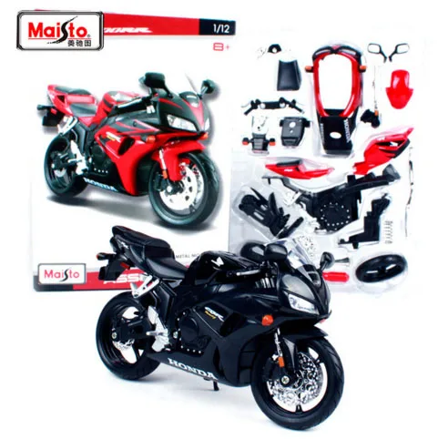 Высокое моделирование Maisto 1:12 Honda CBR 1000RR DIY Сборная модель мотоцикла для детей