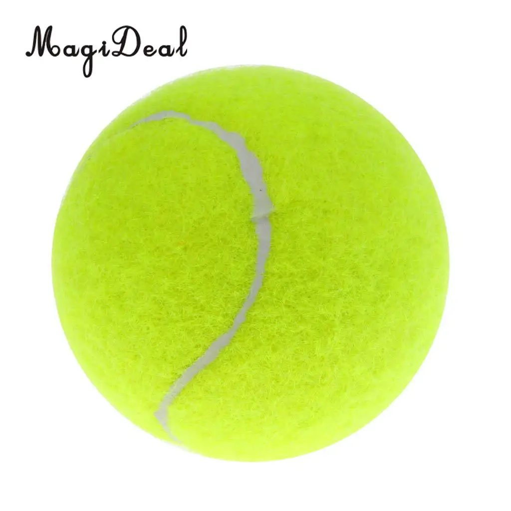MagiDeal 12 Pieces High Elasticity Advanced Rubber Training Tennis Balls with Storage Bag Dog Toy Game Balls Great Bounce  