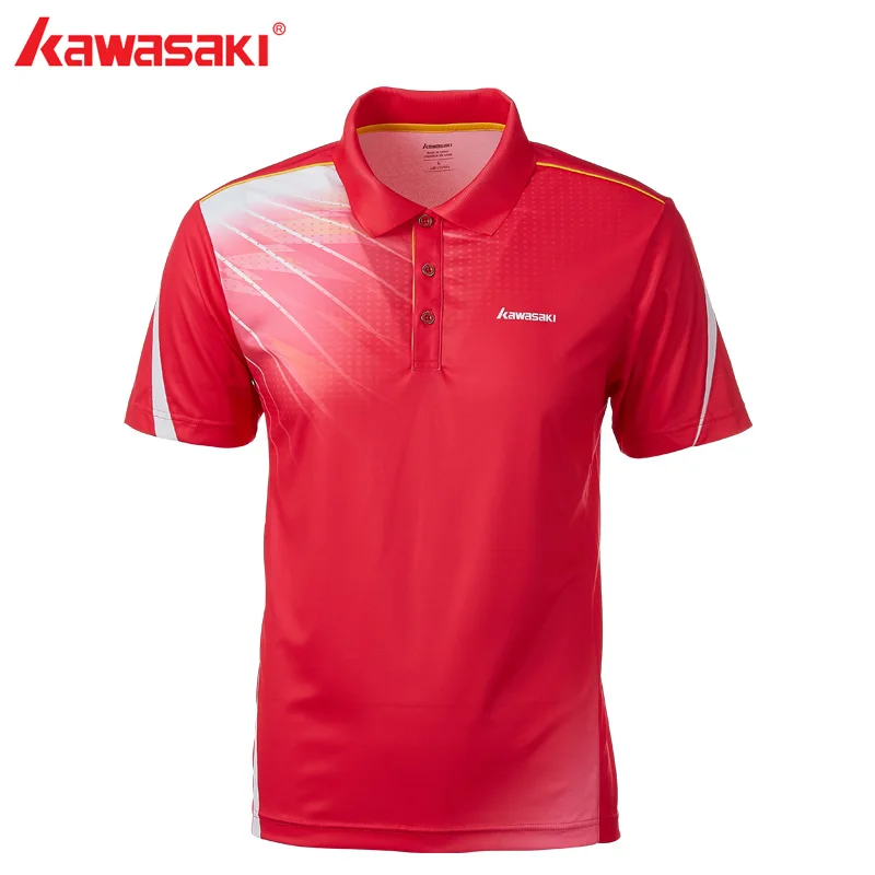 Оригинальные бренды Kawasaki новые мужские рубашки-поло с коротким рукавом быстросохнущие мужские теннисные футболки из полиэстера спортивная одежда ST-T1011