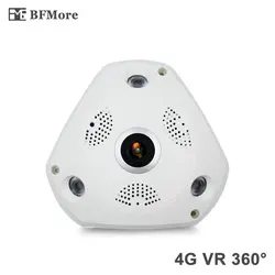 Bfmore 3 г/4 г VR IP Камера sim-карты 3MP 360 градусов сигнализации Беспроводной Камера 960 P Поддержка sd слот для карт памяти мобильных Дистанционное