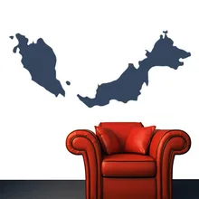 Malaysia map Globe Earth Country wall vinyl sticker custom made home decoration fashion design