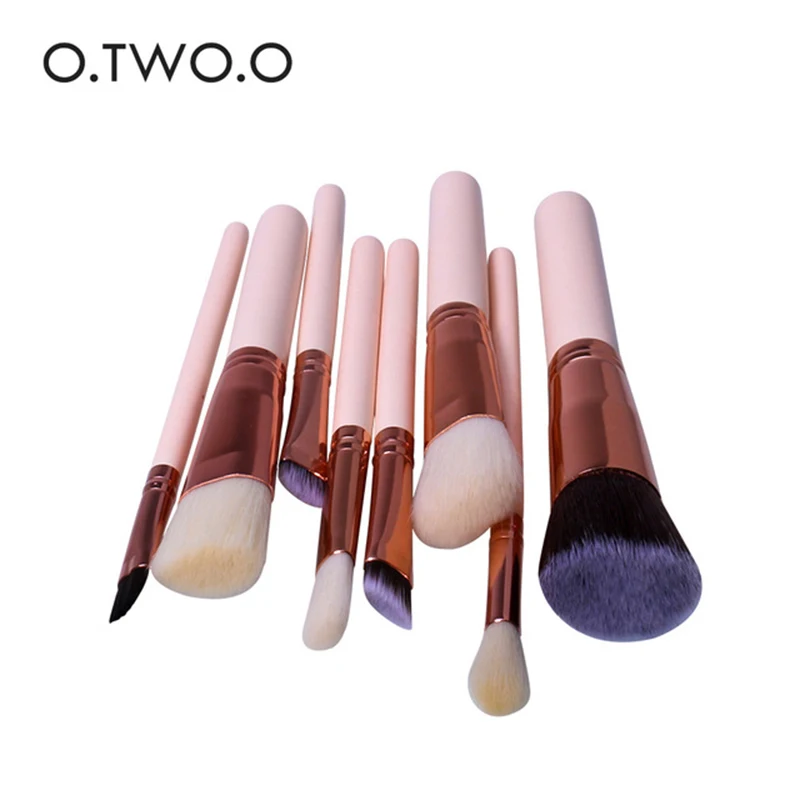 

8pcs Makeup Brushes Set Of Eye Shadow Brush Foundation Concealer Powder Blush Lip Eyeliner Eyebrow Brush Mix Make Up Tools