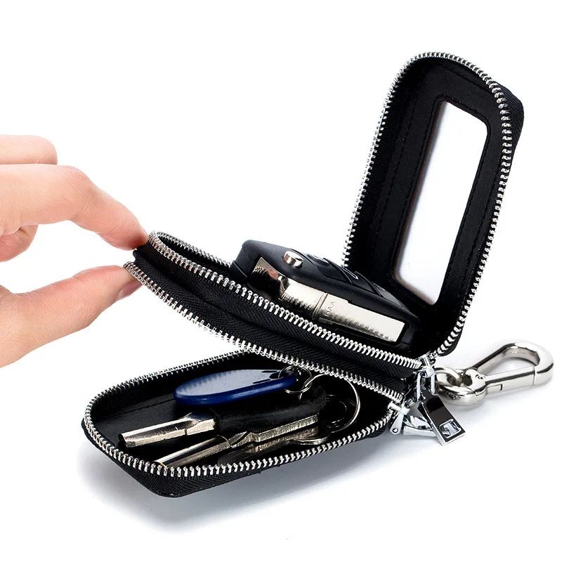 

Genuine Leather Men Key Wallet Male Car Key Bag Keys Holder Crocodile Pattern Key Case Large Capacity Organizer Small Wallets