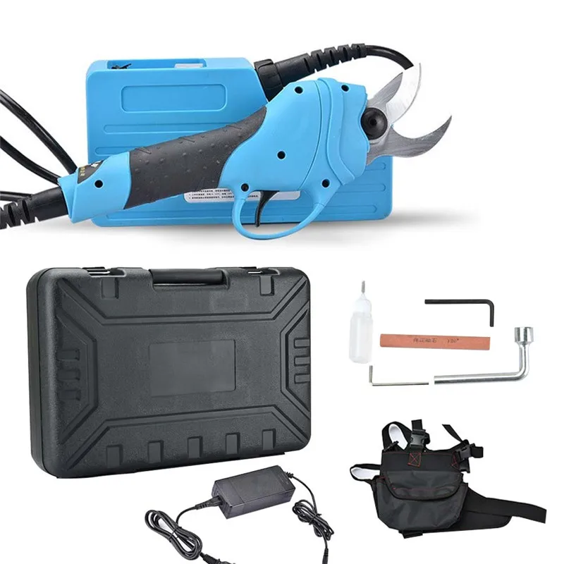 Freeshipping Garden Power Tools 36V Li-ion Battery Electric Pruning Shears 30MM Bonsai Tool Profesional Branch Cutter Scissors (7)