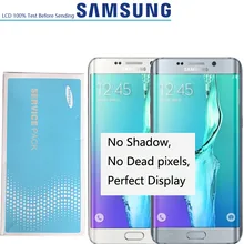 5,7 ''Супер AMOLED lcd s дисплей для SAMSUNG Galaxy S6 edge Plus lcd G928 G928F дигитайзер сенсорный экран с рамкой