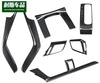 

High Quality Carbon Fiber Interior Controlled Decoration Sequins Air Conditioning Air Outlets 2016 2017 for Honda Civic Typer