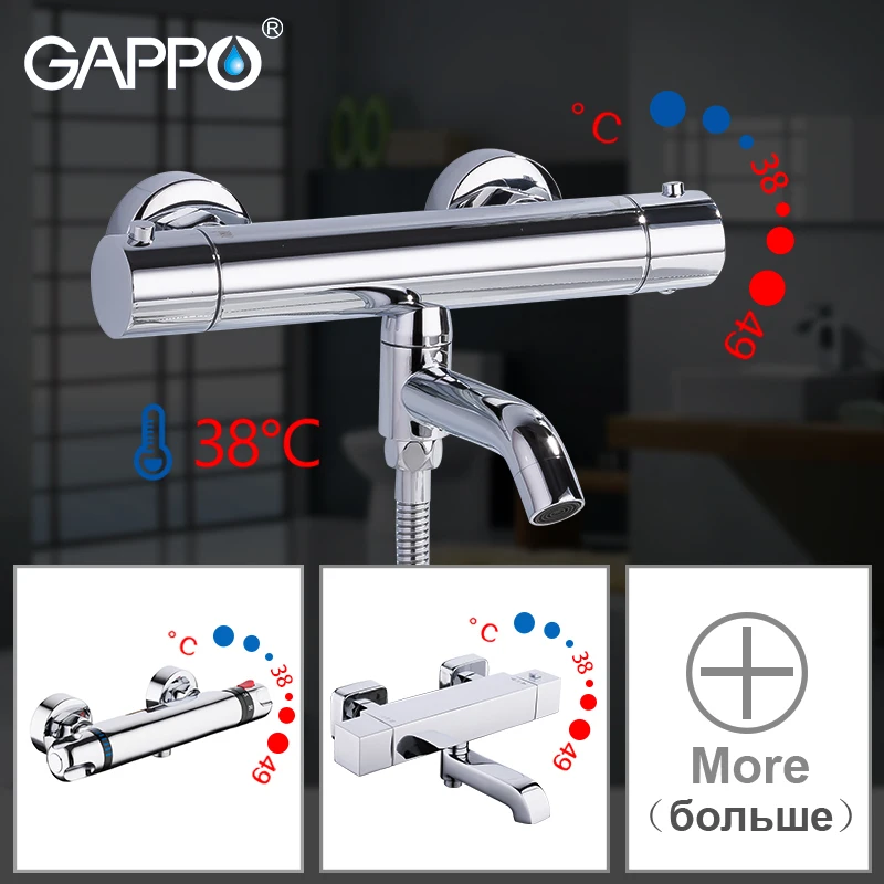 Günstig GAPPO thermostat dusche wasserhahn Dusche Armaturen bad badewanne wasserhahn bad dusche mixer mit thermostat set chrom wasserhahn