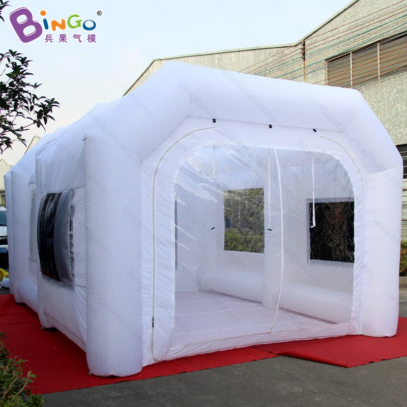  19.7ft x 13ft x 9.8ft free express cheaper inflatable spray booth for car inflatable tent toy tent 