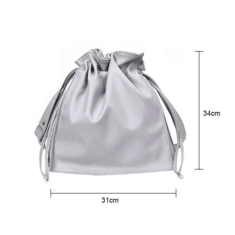Женская кожаная сумка через плечо, женская сумка на шнурке, Большая вместительная сумка-мессенджер для женщин, женская сумка, женская сумка