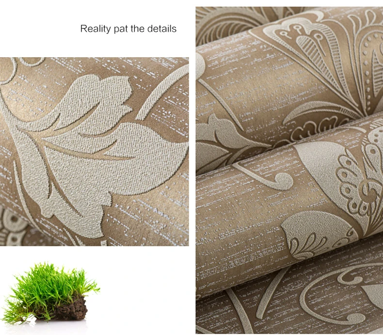 Роскошная итальянская шелковая ткань винтажный Декор 3D Цветочная настенная бумага для спальни домашний декор гостиная настенная бумага