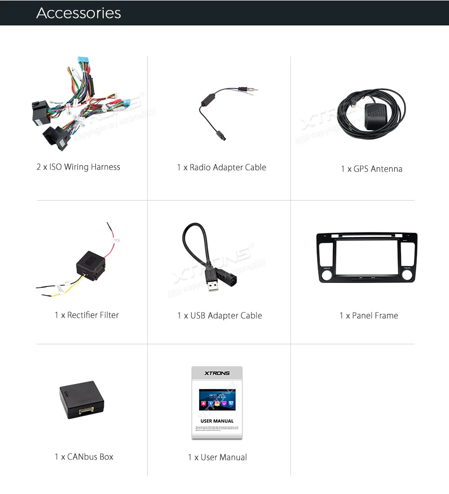 Excellent XTRONS 7" Android 8.1 2din Car Multimedia DVD Player for Skoda Octavia 2009-2013/Yeti 2008-2014 RCA GPS Navigation 22