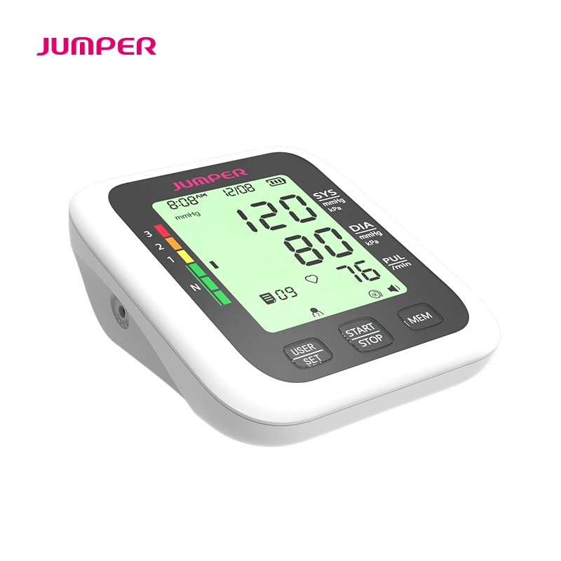 Portable Digital Upper Arm Blood Pressure Monitor Heartbeat test Health care monitor Cuff Tonometer (3)