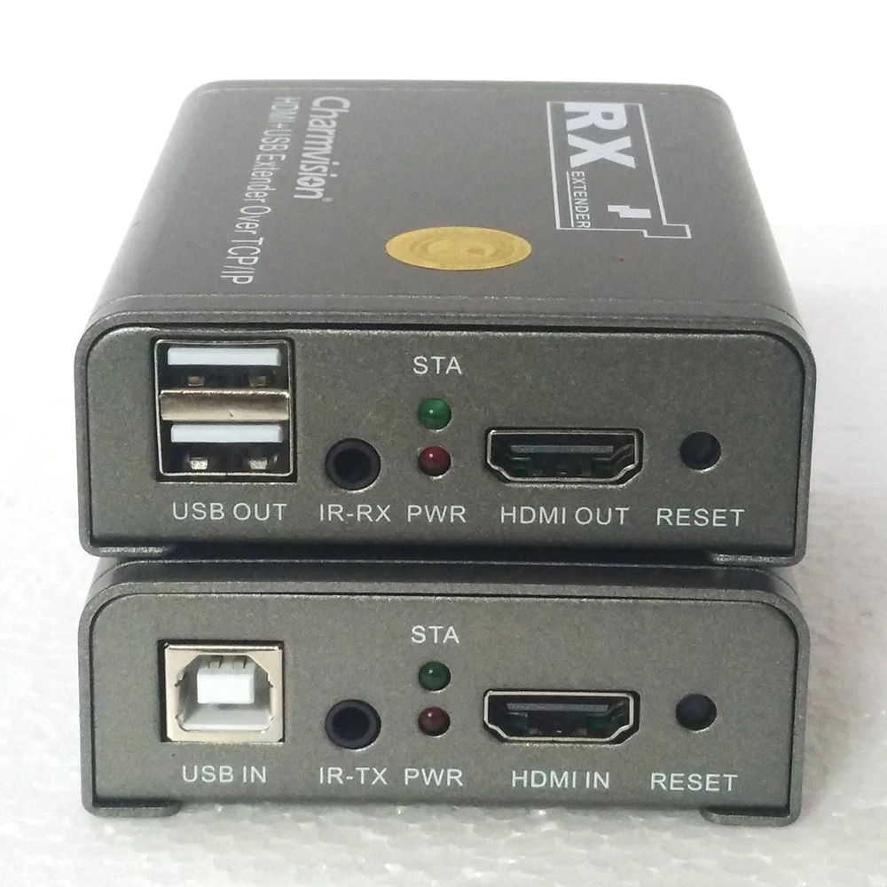 Charmvision IPKVM 120HU 120m IP USB HDMI KVM Extender over TCP IP with IR remote control 3