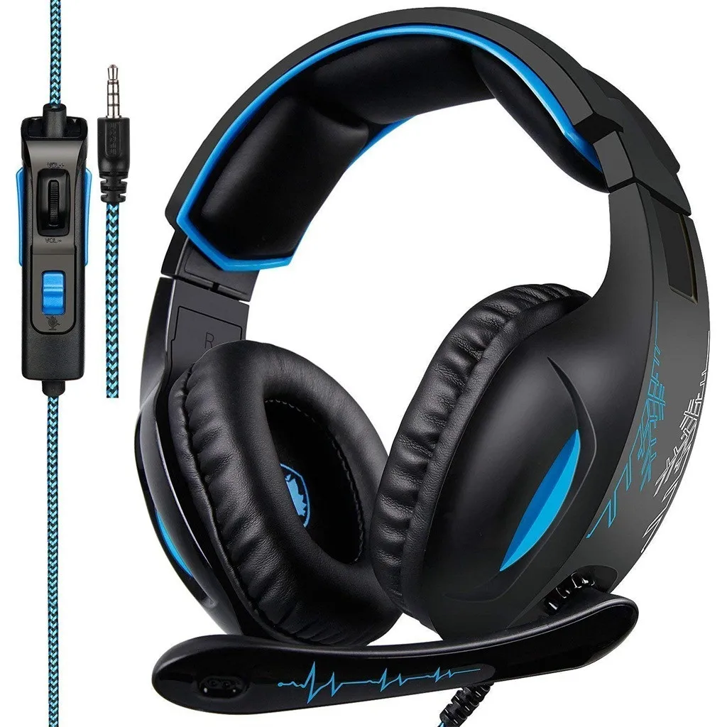 Бренд SADES SA816 Проводные игровые 3 5 наушники с микрофоном гарнитура для PS4 ПК