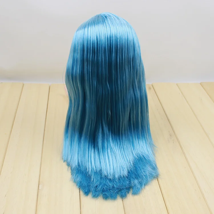 Цена Обнаженная кукла blyth синие волосы фабрика кукла подходит для DIY Изменить игрушка BJD для девочек