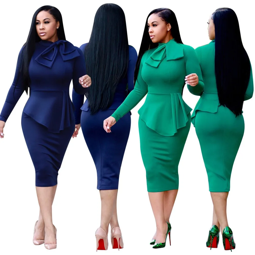 

Fashion 2019 summer dress for women green party dress vadim Solid Color dress elegant vintage women dress 2018 autumn dress