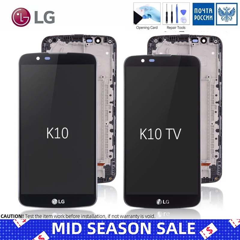 

ORIGINAL 5.3" Replacement For LG K10 LCD Display Touch Screen K410 K430 K430DS K420N 420N Display For LG K10 TV LCD