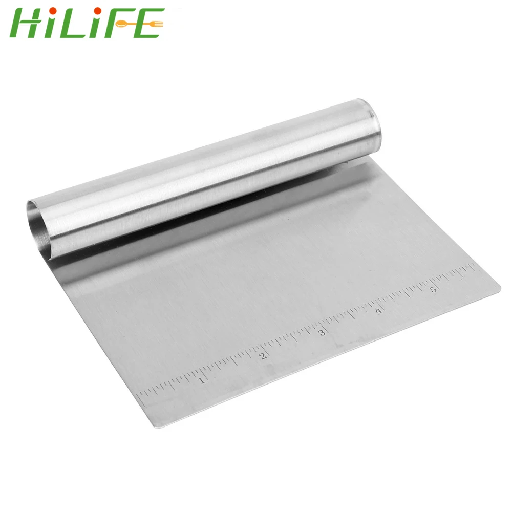  HILIFE Stainless Steel for Pizza Pastry Pancake Battercake Flour Spatula Flour Scraper Kitchen Acce