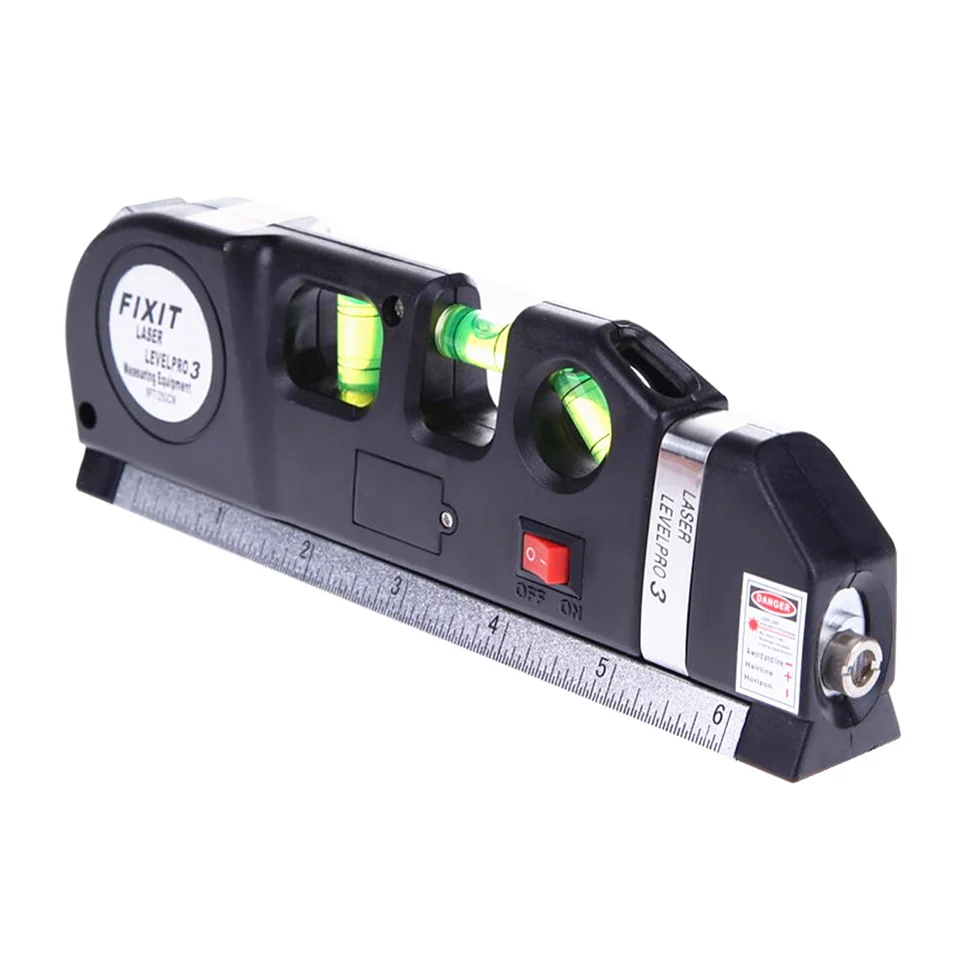 

YIKODA Laser Level Horizon Vertical Measure 8FT Aligner Standard and Metric Ruler Multipurpose Measure Level Laser Measure Tools