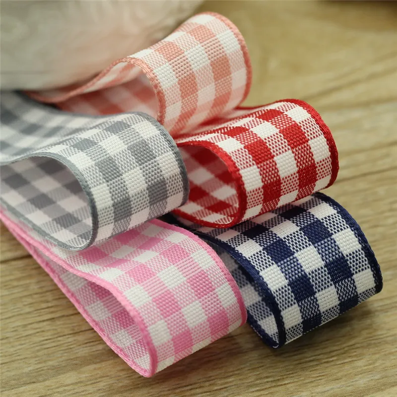 

5meter/lot 16mm popular Scottish tartan ribbon clothing accessories handmade decorative packaging tartan ribbon T-041