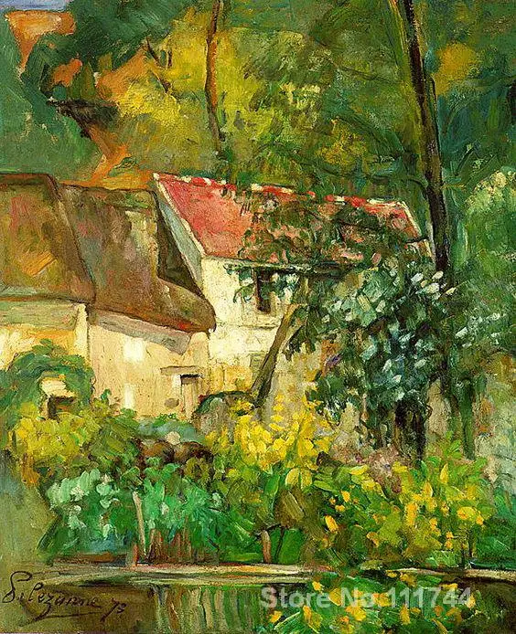 

modern landscape High quality painting of Paul Cezanne House of Pere Lacroix Hand painted