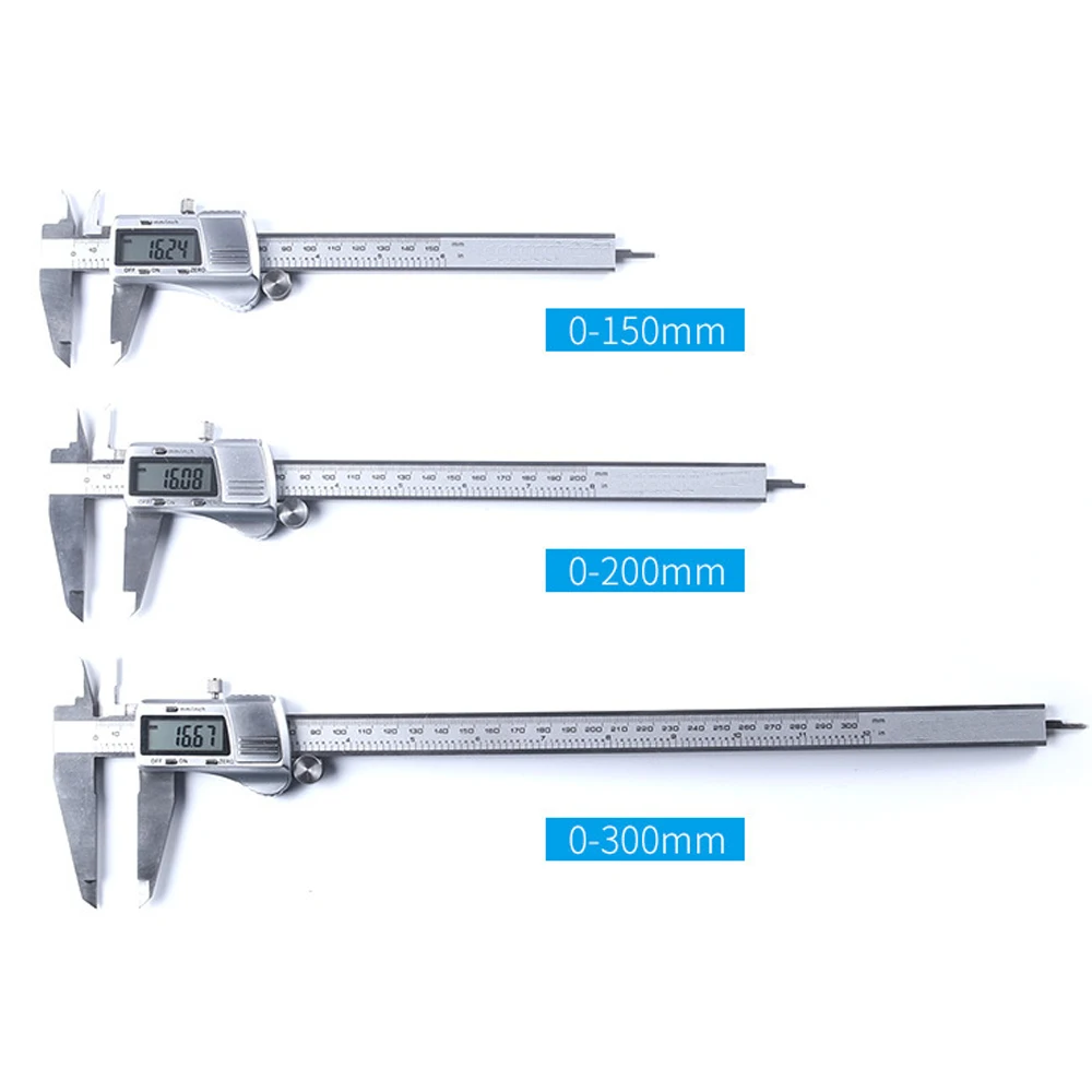 Цифровой штангенциркуль paquimetro 150 мм/200 мм/300 мм/Электронный штангенциркуль из нержавеющей стали метрический/дюймовый Манометр микрометрический инструмент